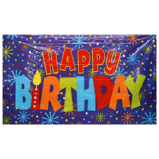 Colorful Happy Birthday Wall Murals, 72x42 in. (Pack of 24)