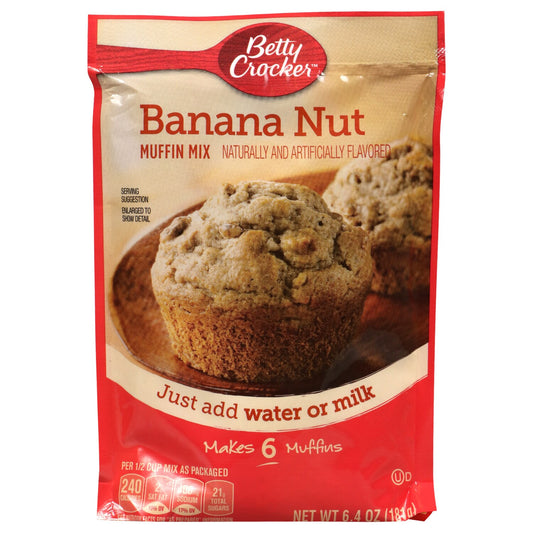 Betty Crocker Banana Nut Muffin Mix, 6.4-oz. Packages (Pack of 9)