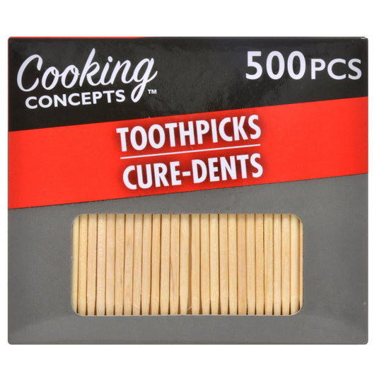 Cooking Concepts Wood Toothpicks, 500-ct. Boxes (Pack of 36)