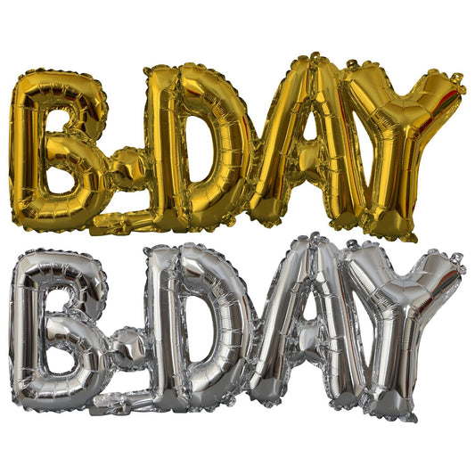 Birthday Letter Pre-Inflated Foil Balloons, 25 in. (Pack of 36)