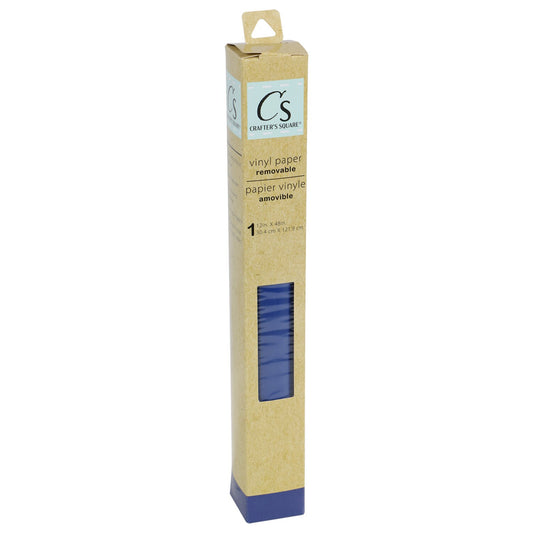 Crafter's Square Blue Removable Vinyl Paper, 12x48 in. (Pack of 24)