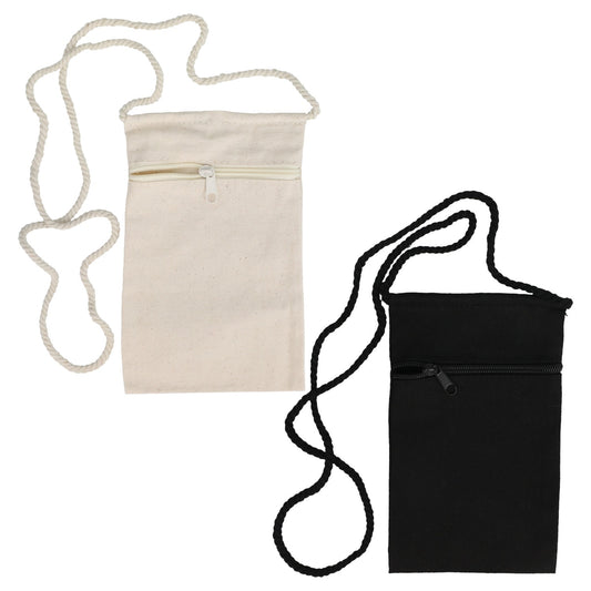 Crafter's Square Canvas Cross Body Bags, 6x9-in. (Pack of 36)