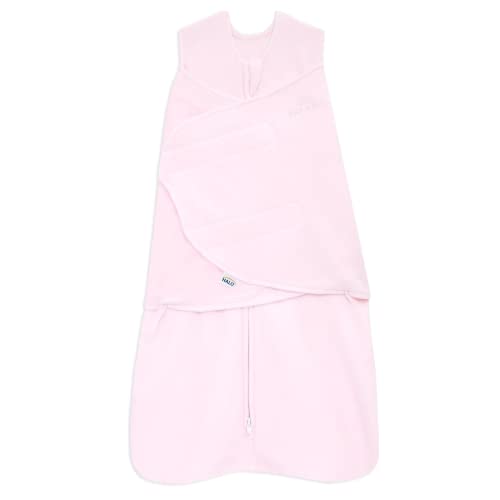 Micro-Fleece Sleepsack Swaddle, 3-Way Adjustable We le Blanket, TOG 3.0, Soft Pink, , 0-3 Months