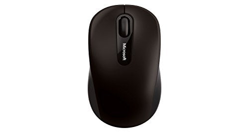 Bluetooth Mobile Mouse 3600 - Black. Comfortable Design, Right/Left Hand Use, 4-Way Scroll Wheel, Wireless Bluetooth Mouse for PC/Laptop/Desktop, Works with for Mac/Windows Computers