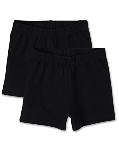 baby girls And Toddler Cartwheel Shorts, Black 2 Pack, 18-24 Months US