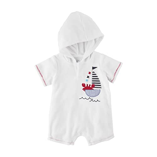 Girls' Sailboat Swimwear Cover, 3-6 Months