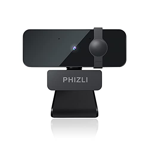 Webcam with Microphone 1080P,Web Camera HDwith Privacy Cover,Online Business Class USB Computer Webcams, Plug and Play, for Skype, Zoom, FaceTime, Hangouts,PC/Mac/Laptop/MacBook/Tablet - Black