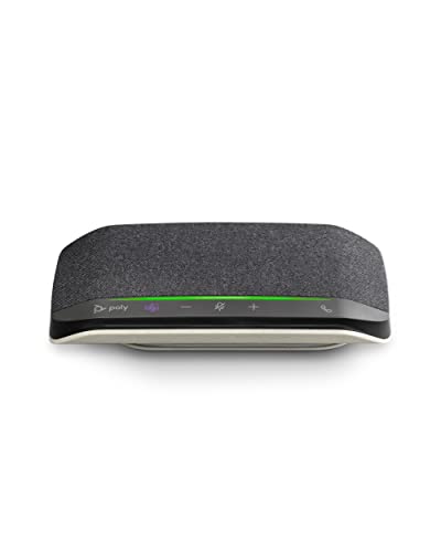 Sync 10 USB Speakerphone (Plantronics) - Two-In-One Portable Speaker for Audio/Video Conference Calls & Music - USB Powered - Dual-Mic, Full-Duplex Audio - Works w/Teams (), Zoom, & More