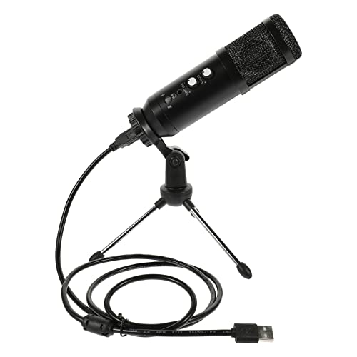 1 Set USB Computer Microphone Desktop Laptop Mic PC Microphone Low Noise Live Streaming Microphone for Conference Recording Dictation Gaming