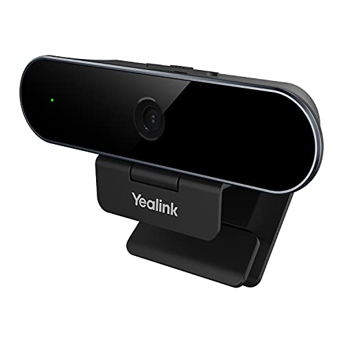 USB Webcam Ultra 1080P HD Audio Camera with Rotatable Lens, Built-in Lens and Cap Smart Light Microsoft Teams and Skype for Business and Zoom Personal Workspace UVC20