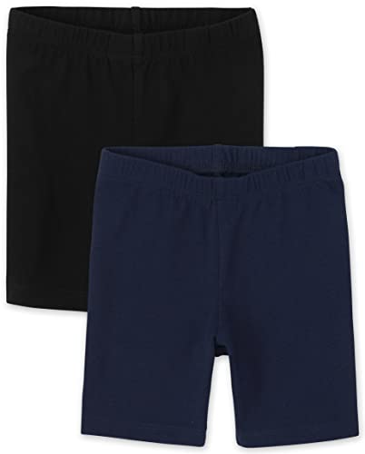 baby girls And Toddler Bike Shorts, Black/Tidal 2 Pack, 18-24 Months US
