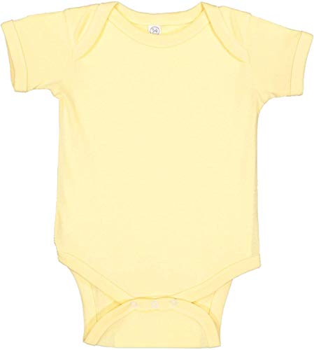 Baby Soft Short-Sleeve Bodysuit (4400) Banana, NB