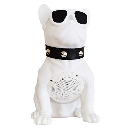 Bluetooth Speakers French Bulldog Art Bluetooth Speakers, Portable Bluetooth Speakers, Suitable for Mobile Phones, Laptop, Tablets, TV Bluetooth Speakers (Large, White 12.99/13.18/7.36in)