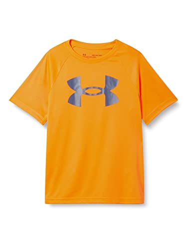 Boys  Tech Big Logo Short Sleeve T-Shirt , Blaze Orange  826  Beta , Youth X-Large