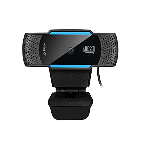 CyberTrack H5 1080p HD USB Auto Focus Webcam with Built-in Dual Microphone