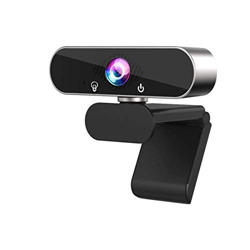 Webcam with Microphone,Webcam for Video Calling & Recording Video Conference/Online Teaching/Business Meeting Compatible with Computer Desktop Laptop Plug and Play USB Camera for YouTube