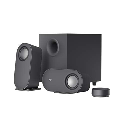 Z407 Bluetooth Computer Speakers with Subwoofer and Wireless Control & C920x HD Pro Webcam, Full HD 1080p/30fps Video Calling, Clear Stereo Audio, HD Light Correction - Black