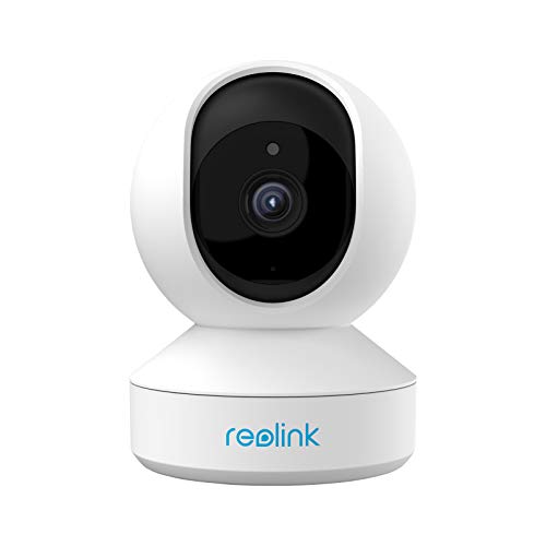 Wireless Security Camera, E1 3MP HD Plug-in Indoor WiFi Camera for Home Security/Baby Monitor/ Pets, Encrypted Free Cloud Storage, Pan Tilt, Night Vision, Works with /Google Assistant