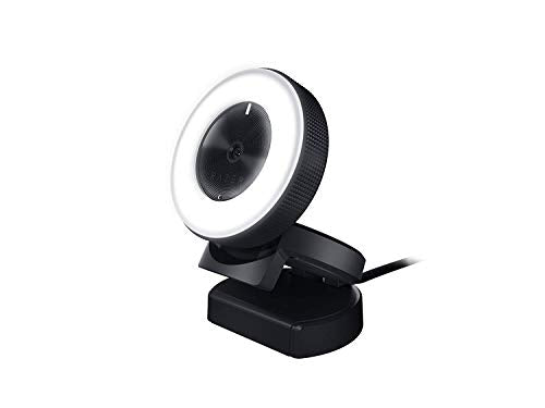 Kiyo: Full HD 1080p 30FPS / 720p 60FPS - Built in Adjustable Ring Light - Advanced Autofocus Feature - Streaming Web Camera (Renewed)