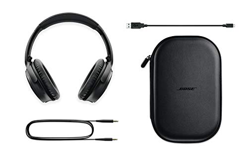 QuietComfort 35 (Series II) Wireless Headphones, Noise Cancelling, Voice Control - Black - Worldwide Version (Renewed)