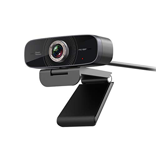 Full HD Webcam 1080p USB Streaming with Microphone for Laptop and Desktop Compatible for Mac OS Windows 10/8/7 for Zoom/Skype/FaceTime/Hangouts