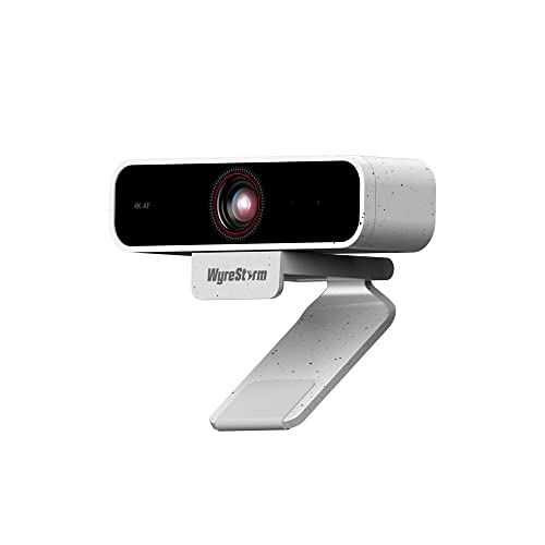 4K Webcam with AI Tracking, Autofocus, Auto Framing, 95 Wide Angle Field of View Web Camera with Noise-Canceling Mic for Desktop/Laptop/Tablet, Works for Conferencing, Streaming, Gaming