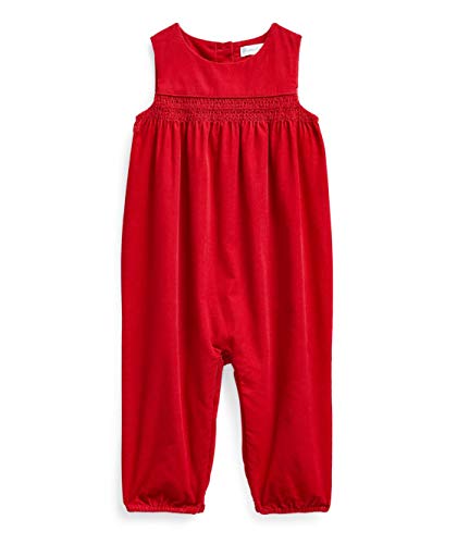 Baby Girls Cotton Corduroy Overall (Red(8001)/Red, 3 Months)