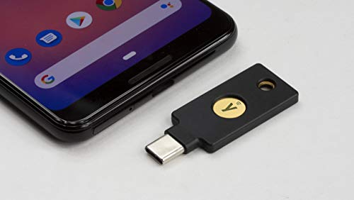 '- YubiKey 5C NFC - Two Factor Authentication USB and NFC Security Key, Fits USB-C Ports and Works with Supported NFC Mobile Devices - Protect Your Online Accounts with More Than a Password