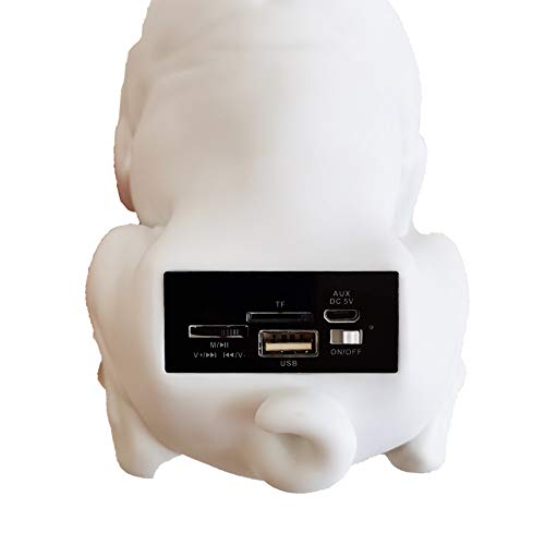 Bluetooth Speakers French Bulldog Art Bluetooth Speakers, Portable Bluetooth Speakers, Suitable for Mobile Phones, Laptop, Tablets, TV Bluetooth Speakers (Large, White 12.99/13.18/7.36in)