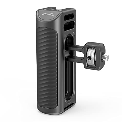 Side Handle for Phone Cage Smartphone Video Rig Cage iPhone cage Samsung Cage Universal Phone Cage Aluminum with Cold Shoe and 1/4 Threads - HSS2424