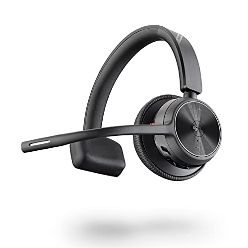 Voyager 4310 UC Wireless Headset (Plantronics) - Single-Ear Headset Mic - Works with Teams (), Black, (218473-02)