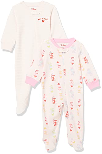 Disney | Marvel | Star Wars | Princess Baby Girls' Pajama Sets, Pack of 2, Minnie Rainbow Chaser, Preemie