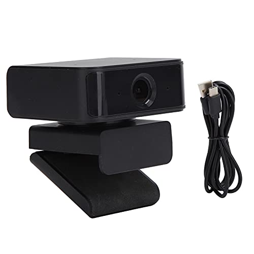 PC Webcam, USB 2.0 1080P HD Video Web Camera with Noise-Cancelling Microphone, 360 Free Rotation, Plug and Play, Suitable for Video Chatting, Video Conferencing etc.