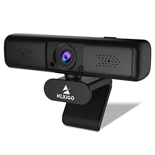 N650 2K 4MP Zoomable Webcam with Privacy Cover & Dual Microphone, 3X Digital Zoom, 95-Degree Viewing, Quad HD Business USB Camera for Online Class, Zoom Skype Facetime OBS Teams