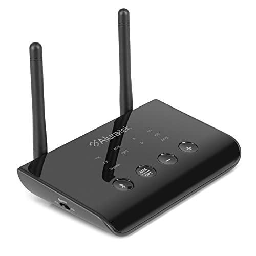 Bluetooth Optical Audio Receiver and Transmitter, Dual Antenna, Dual Streaming Support, Perfect Synchronization, Up to 100 Foot Range