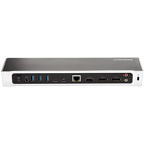 .com USB-C 4K Triple Display Laptop Docking Station with DisplayPort & HDMI - 60W PD - USB 3.1 Dock for Windows & MacBook Pro (DK30CH2DPPD)