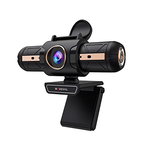 CC02 QHD AutoFocus 2k Webcam, Camera for Laptop, Computer Web Camera, 2 Mics Streaming Webcam with Privacy Cover, Plug&Play USB Camera for Zoom/Skype/YouTube, Conferencing and Video Calling