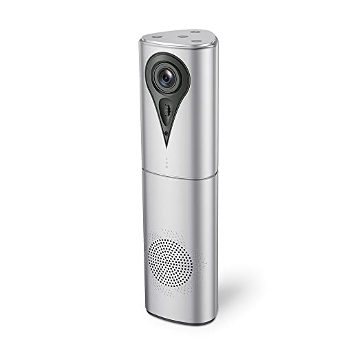 Conference Webcam Camera,Video Conference Camera with Microphone & Spearker for Small Meeting Room, HD 1080p Video, 110 Wide Angle Lens, Campatible with All Video Conference Software Apps