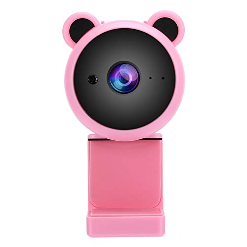 USB Computer Camera - 1080P HD Webcam - Video Recording Digital Webcam - Built in Microphone - for Live Broadcast, Video Meeting, Gaming(Pink)