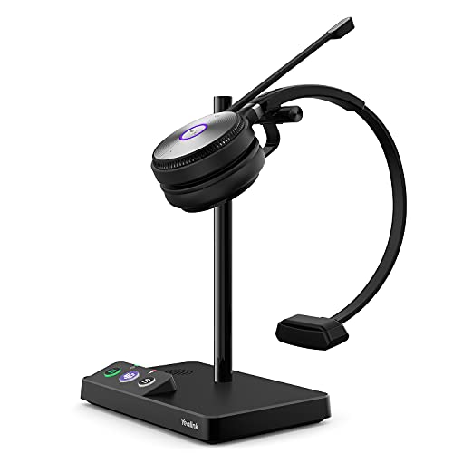 WH62 Wireless Headset with Microphone for PC Computer Laptop Zoom Teams Headset for Office IP VoIP Phones DECT Headset SIP Phone for Unified Communication