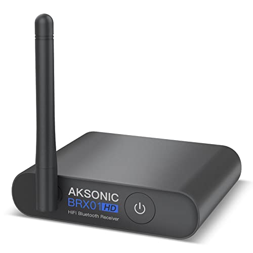Bluetooth Receiver for Speakers 5.0 Wireless Audio Adapter Home Stereo TV 100 Feet Long Range Built-in DAC aptX HD Low Latency Wireless Adapter (BRX01)