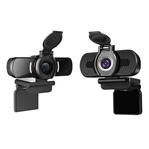 1080p Full Hd Webcam with Webcam Cover, Roll Over Image to Zoom in Computer Camera with Microphone