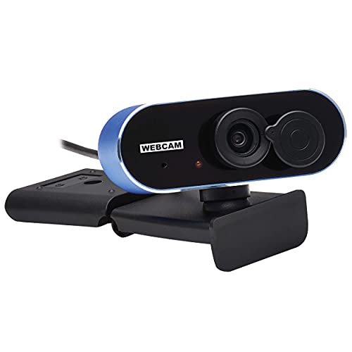 USB Webcam with Microphone & Privacy Cover for Laptop/Desktop, HD 1080p/30fps, Included USB-C Adapter, Universal Rotating Mounting Clip, H.264 Video Compression, 3-Year Warranty (AWC-002)
