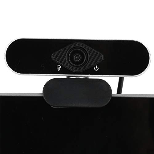 1080P Web Camera,HD Webcam Plug and Play USB Web Camera USB Computer Camera for Desktop & Laptop Conference Meeting Teaching Video Calling Live Streaming(Silver)