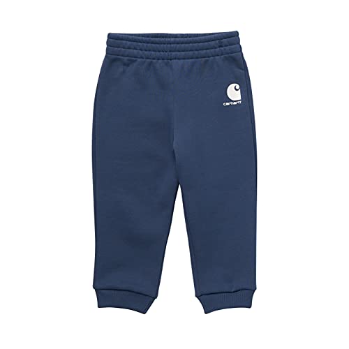 Boys  Knit Long Loose Fit Pant, Dark Denim, 3 Months