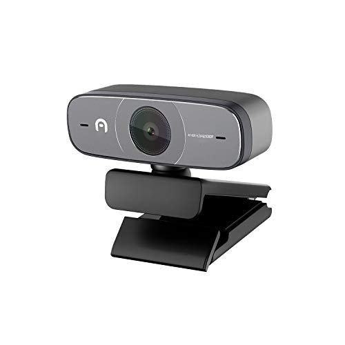 1080p Full HD Webcam - Computer Desktop or Laptop Streaming Camera, Real-Time Video Recording with Autofocus and Dual Noise Cancelling