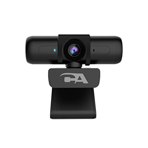CA Essential Webcam 1080HD-AF (WC-2000-2) - Zoom USB Webcam with Omni-Directional Microphone for Desktop or Notebooks, 1080p Webcam, HD Auto-Focus and Light Correction