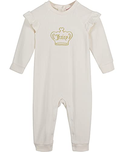 baby girls Coverall and Toddler Footie, Egret, 18 Months US