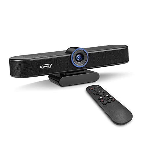 4K Ultra HD Video and Audio Conference System, All-in-One ePTZ Webcam USB 3.0 Plug and Play (with Expansion Microphone) Tevo-VA300B