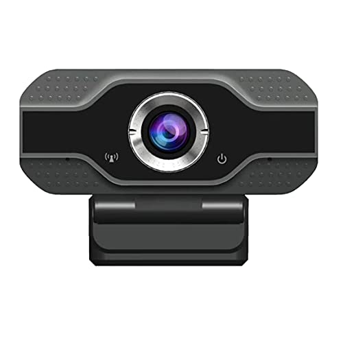 HM-UC02 Webcam Computer PC Web Camera with Microphone for Video Broadcast, Black, 1080P